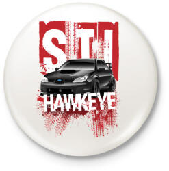 printfashion STI Hawkeye - Kitűző, hűtőmágnes - Fehér (3076046)