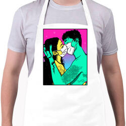 printfashion Mask kiss - Kötény - Fehér (4916106)
