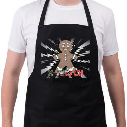 printfashion KARÁCSONYI SZÉNHIDRÁT - Kötény - Fekete (10757671)