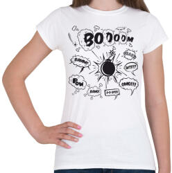 printfashion boom - Női póló - Fehér (14974014)