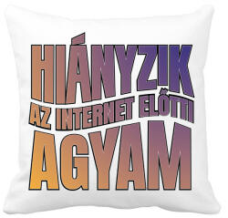 printfashion Internet előtti agyam - Párnahuzat, Díszpárnahuzat - Fehér (14047091)