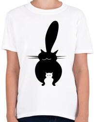 printfashion negatívtércicák - Gyerek póló - Fehér (5688402)