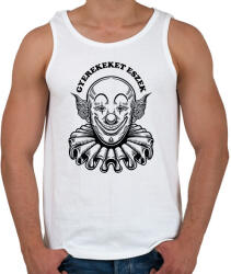 printfashion Gyerekeket eszek - Férfi atléta - Fehér (8757410)