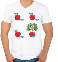 printfashion Olvasni jó - Férfi V-nyakú póló - Fehér (15703188)