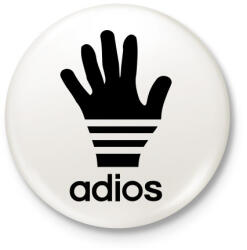 printfashion Adios paródia - Kitűző, hűtőmágnes - Fehér (3078778)