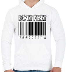 printfashion Egyet fizet - iker - Férfi kapucnis pulóver - Fehér (10924212)
