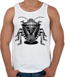 printfashion Poloska rajz - Férfi atléta - Fehér (16685687)