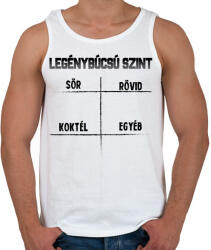 printfashion Legénybúcsú szint - Férfi atléta - Fehér (13158492)