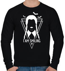 printfashion I am smiling - white - Férfi pulóver - Fekete (11547595)