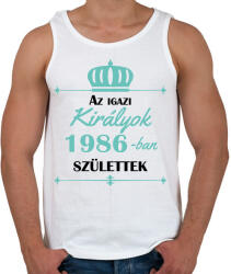 printfashion Az igazi királyok - Évszámmal - Férfi atléta - Fehér (7150494)