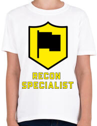 printfashion Recon Specialist - Gyerek póló - Fehér (3265007)