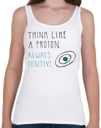 printfashion Pozitív gondolkodás - Női atléta - Fehér (411880)