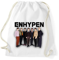 printfashion ENHYPEN KPOP - Sportzsák, Tornazsák - Fehér (16592399)