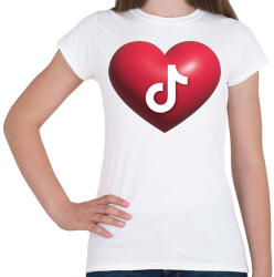 printfashion Tiktok - Női póló - Fehér (14478617)