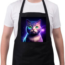printfashion Galaxy Cat - Kötény - Fekete (14002450)