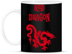 printfashion red dragon2 - Bögre - Fekete (1478441)