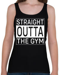 printfashion Straight Outta Gym - Női atléta - Fekete (16758396)