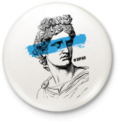 printfashion Swag 7 - Kitűző, hűtőmágnes - Fehér (12582022)