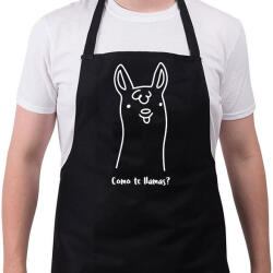 printfashion Como te llamas - Kötény - Fekete (10156564)