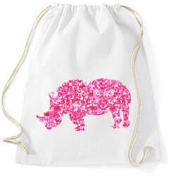 printfashion Pink orrszarvú - Sportzsák, Tornazsák - Fehér (1053528)