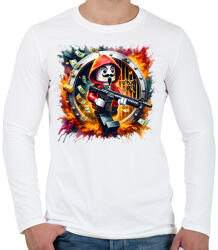 printfashion LEGO - A nagy pénzrablás - La casa de papel - Férfi hosszú ujjú póló - Fehér (15385677)