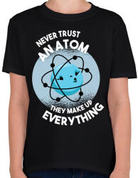 printfashion Atom - Gyerek póló - Fekete (5091148)