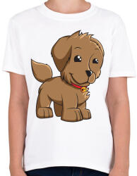 printfashion Puppy - Gyerek póló - Fehér (856479)
