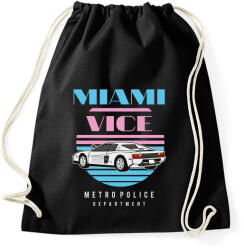 printfashion Miami Vice - Sportzsák, Tornazsák - Fekete (1063470)