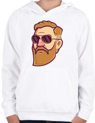 printfashion Conor McGregor - Gyerek kapucnis pulóver - Fehér (1900842)