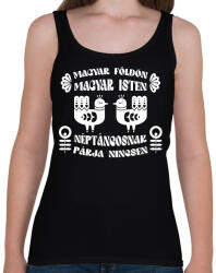 printfashion Néptáncosnak párja nincsen (fehér) - Női atléta - Fekete (7418214)