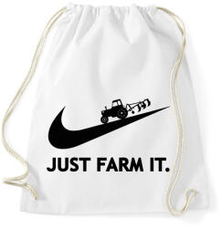 printfashion Just farm it. - Sportzsák, Tornazsák - Fehér (14103149)