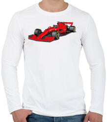 printfashion Forma 1 - Férfi hosszú ujjú póló - Fehér (13968342)