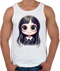 printfashion Wednesday Addams - Férfi atléta - Fehér (13372514)