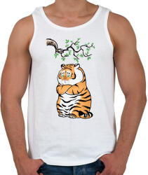 printfashion morcos tigris - Férfi atléta - Fehér (5335234)
