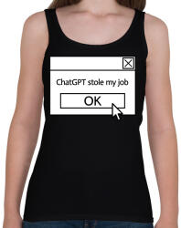 printfashion Stole my job - Női atléta - Fekete (14584254)