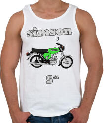 printfashion Simson - Férfi atléta - Fehér (2935863)