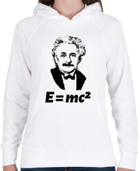 printfashion Einstein - Női kapucnis pulóver - Fehér (10366113)