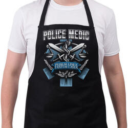 printfashion Police Medic - Kötény - Fekete (4926351)