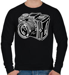 printfashion Camera - Férfi pulóver - Fekete (1962837)