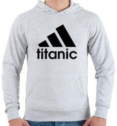 printfashion Titanic - Férfi kapucnis pulóver - Sport szürke (1310306)