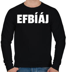 printfashion FBI - Férfi pulóver - Fekete (10426019)