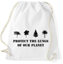 printfashion Protect the lungs (black) - Sportzsák, Tornazsák - Fehér (7324258)