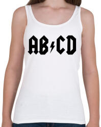 printfashion ABCD - Női atléta - Fehér (7328030)