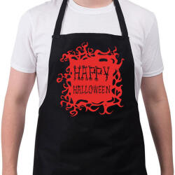 printfashion Happy Halloween - Piros - Kötény - Fekete (4930593)