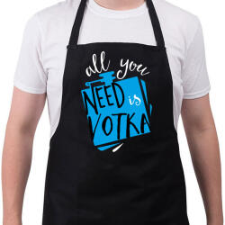 printfashion Vodka - Kötény - Fekete (4928876)