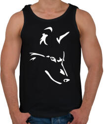 printfashion Farkas - Férfi atléta - Fekete (5036620)