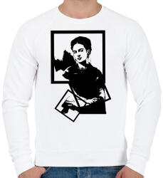 printfashion frida - Férfi pulóver - Fehér (1004829)