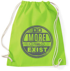 printfashion Do more - Sportzsák, Tornazsák - Limezöld (86788)