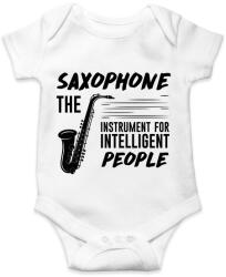 printfashion Intelligens emberek hangszere - Szaxofon - Baba Body - Fehér (7644209)