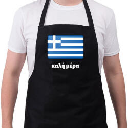 printfashion Jó napot Görögül - Kötény - Fekete (10743462)